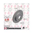 Zimmermann 590.2801.20 Bremsscheiben 2 Stück TOYOTA