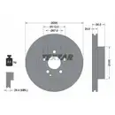 Original TEXTAR 92163205 Bremsscheiben 2 Stück vorne für MERCEDES-BENZ
