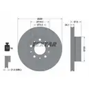 Original TEXTAR 92275105 Bremsscheiben 2 Stück vorne für FIAT