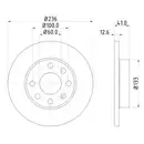 Mintex MDC266 Bremsscheiben 2 Stück für OPEL