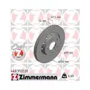 Zimmermann 440.3122.20 Bremsscheiben 2 Stück MITSUBISHI