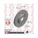Zimmermann 590.2598.20 Bremsscheiben 2 Stück TOYOTA
