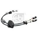 FEBI BILSTEIN 195016 Schaltseilzug für PEUGEOT, CITROËN