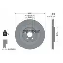 Original TEXTAR 92241803 Bremsscheiben 2 Stück hinten für AUDI