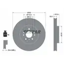 Original TEXTAR 92260405 Bremsscheiben 2 Stück vorne für MERCEDES-BENZ