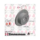 ZIMMERMANN 230.2372.20 Bremsscheiben 2 Stück FIAT
