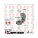 ZIMMERMANN 600.1599.20 Bremsscheiben 2 Stück