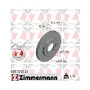 ZIMMERMANN 600.3205.20 Bremsscheiben 2 Stück VW