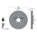 TEXTAR 92111900 Bremsscheiben 2 Stück vorne PEUGEOT