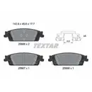 Bremsbelagsatz Scheibenbremse Textar 2586601 Q+ für Chevrolet Hinterachse