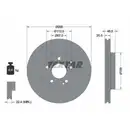 TEXTAR 92105905 Bremsscheiben 2 Stück vorne MERCEDES-BENZ