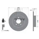TEXTAR 92205703 Bremsscheiben 2 Stück OPEL