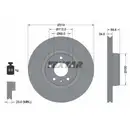 TEXTAR 92132205 Bremsscheiben 2 Stück vorne AUDI