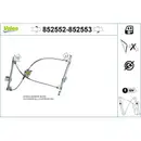 VALEO 852552 Fensterheber Vorne/Links AUDI