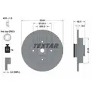 TEXTAR 92133303 Bremsscheiben 2 Stück hinten PEUGEOT