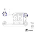 Stange/strebe Stabilisator Febi Bilstein 183046 für Peugeot für DS