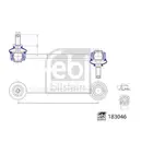 FEBI BILSTEIN 183046 Verbindungsstange für PEUGEOT, DS