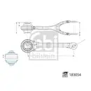 Lenker Radaufhängung Febi Bilstein 183054 für Mercedes Benz für Mercedes Benz
