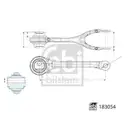 FEBI BILSTEIN 183054 Querlenker für MERCEDES-BENZ