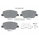 Bremsbelagsatz Scheibenbremse Textar 2216503 Q+ für Alfa Romeo für Fiat für Jeep