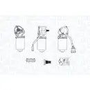 Wischermotor Magneti Marelli 064378600010 für Fiat für Citroën/peugeot Vorne