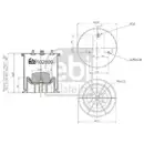 FEBI BILSTEIN 102809 Luftfederbalg für IVECO