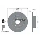 TEXTAR 92124903 Bremsscheiben 2 Stück hinten FORD