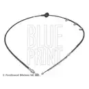 Seilzug Feststellbremse Blue Print ADC446176 für Mitsubishi Hinten Rechts