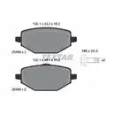 Bremsbelagsatz Scheibenbremse Textar 2646801 Q+ für Mitsubishi für Renault