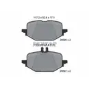 Bremsbelagsatz Scheibenbremse Textar 2652601 Q+ für Mercedes Benz Hinterachse