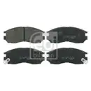 FEBI BILSTEIN 16327 Bremsbelagsatz für PROTON, MITSUBISHI