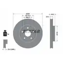 TEXTAR 92168803 Bremsscheiben 2 Stück vorne für TOYOTA
