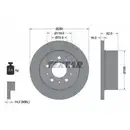 TEXTAR 92157403 Bremsscheiben 2 Stück hinten für CITROËN
