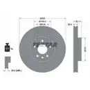 Original TEXTAR 92196905 Bremsscheiben 2 Stück vorne für FORD