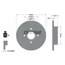 TEXTAR 92075303 Bremsscheiben 2 Stück FORD