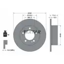 TEXTAR 92228800 Bremsscheiben 2 Stück hinten für OPEL