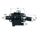 Thermostat Kühlmittel Mahle TH 41 83 Behr für Citroën für Fiat für Ford für Mini