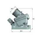 Thermostat Kühlmittel Mahle TH 36 90D Behr für Volvo