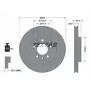 TEXTAR 92205605 Bremsscheiben 2 Stück vorne OPEL