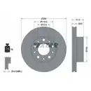 TEXTAR 92275003 Bremsscheiben 2 Stück für FIAT