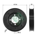 Riemenscheibe Kurbelwelle Schaeffler Ina 544 0081 10 für Opel für Vauxhall