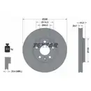 TEXTAR 92268803 Bremsscheiben 2 Stück vorne für OPEL