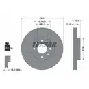 TEXTAR 92119203 Bremsscheiben 2 Stück RENAULT