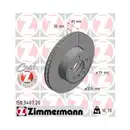 Zimmermann 150.3407.20 Bremsscheiben 2 Stück BMW
