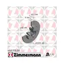 Zimmermann 440.3115.00 Bremsscheiben 2 Stück PEUGEOT