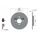 TEXTAR 92055003 Bremsscheiben 2 Stück PEUGEOT