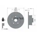 TEXTAR 92057200 Bremsscheiben 2 Stück hinten für VW