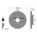 TEXTAR 92278703 Bremsscheiben 2 Stück vorne OPEL