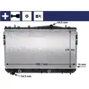 Kühler Motorkühlung Mahle CR 1311 000S Behr für Chevrolet für Daewoo