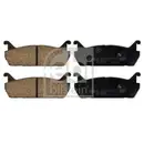 Febi Bremsscheiben Bremsbeläge Hinten für Mazda 323 F BG MX-5 1 NA